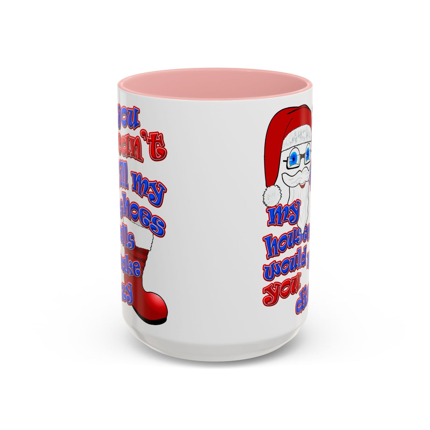 santa's shoes - Accent Mug (white)