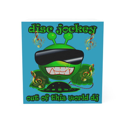 disc jockey - note cube (turquoise)