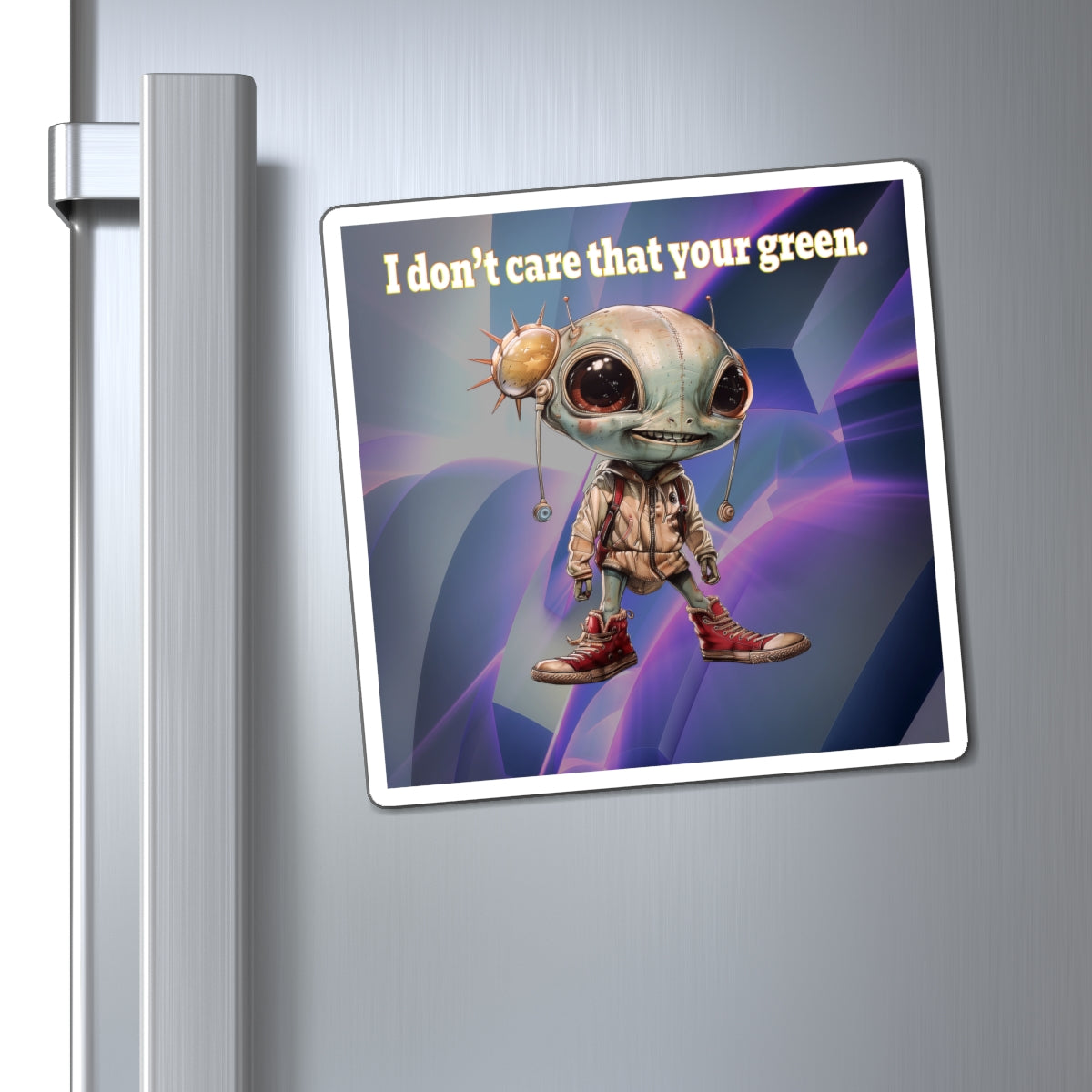 I don't care that your green - Magnets - (grey-pink wave)