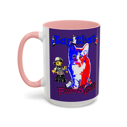 tag that - Accent Mug (purple)