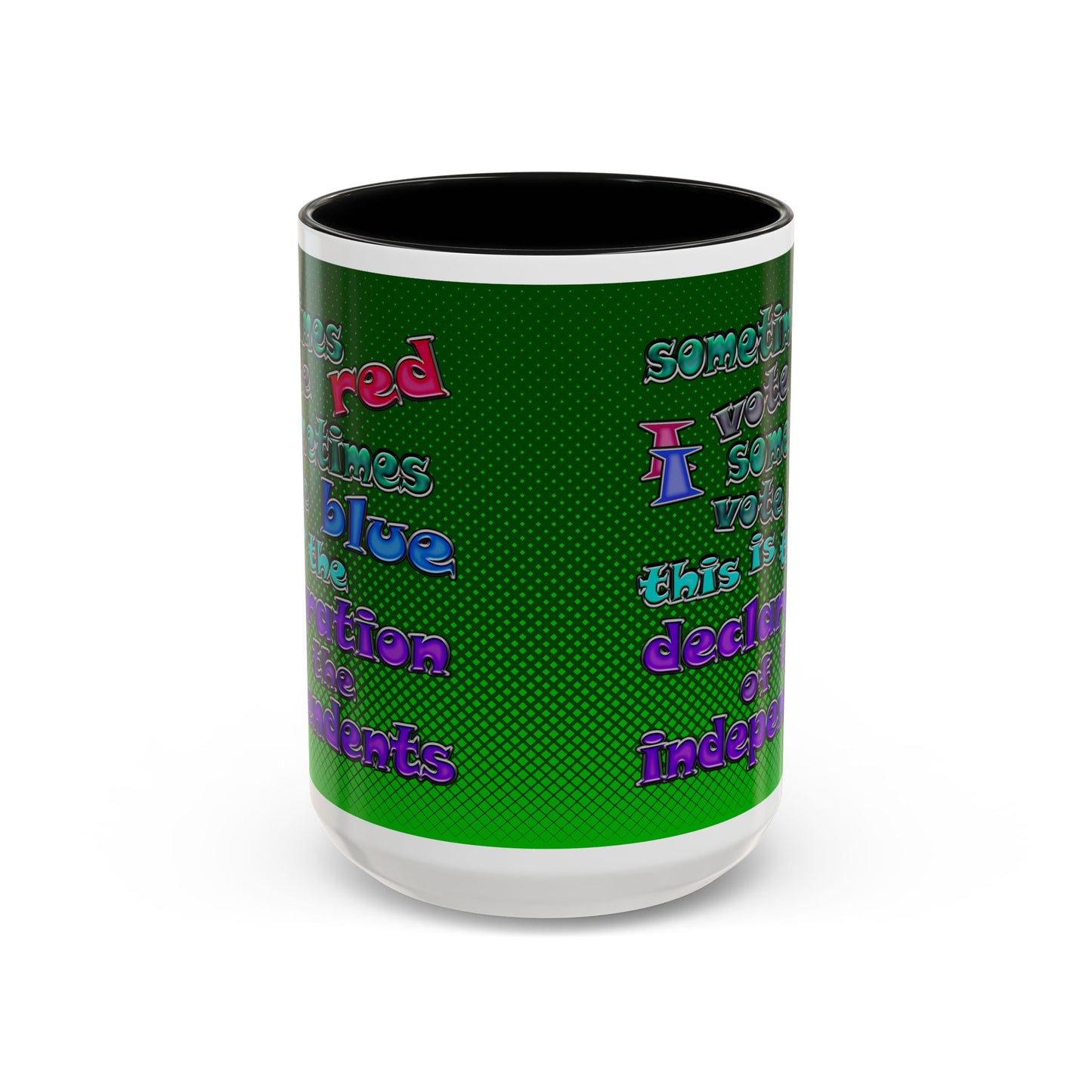 declaration of the independents - Accent Mug (logo green)