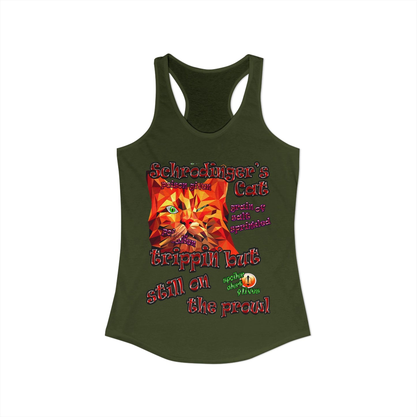 schrodinger's cat - Women's Ideal Racerback Tank