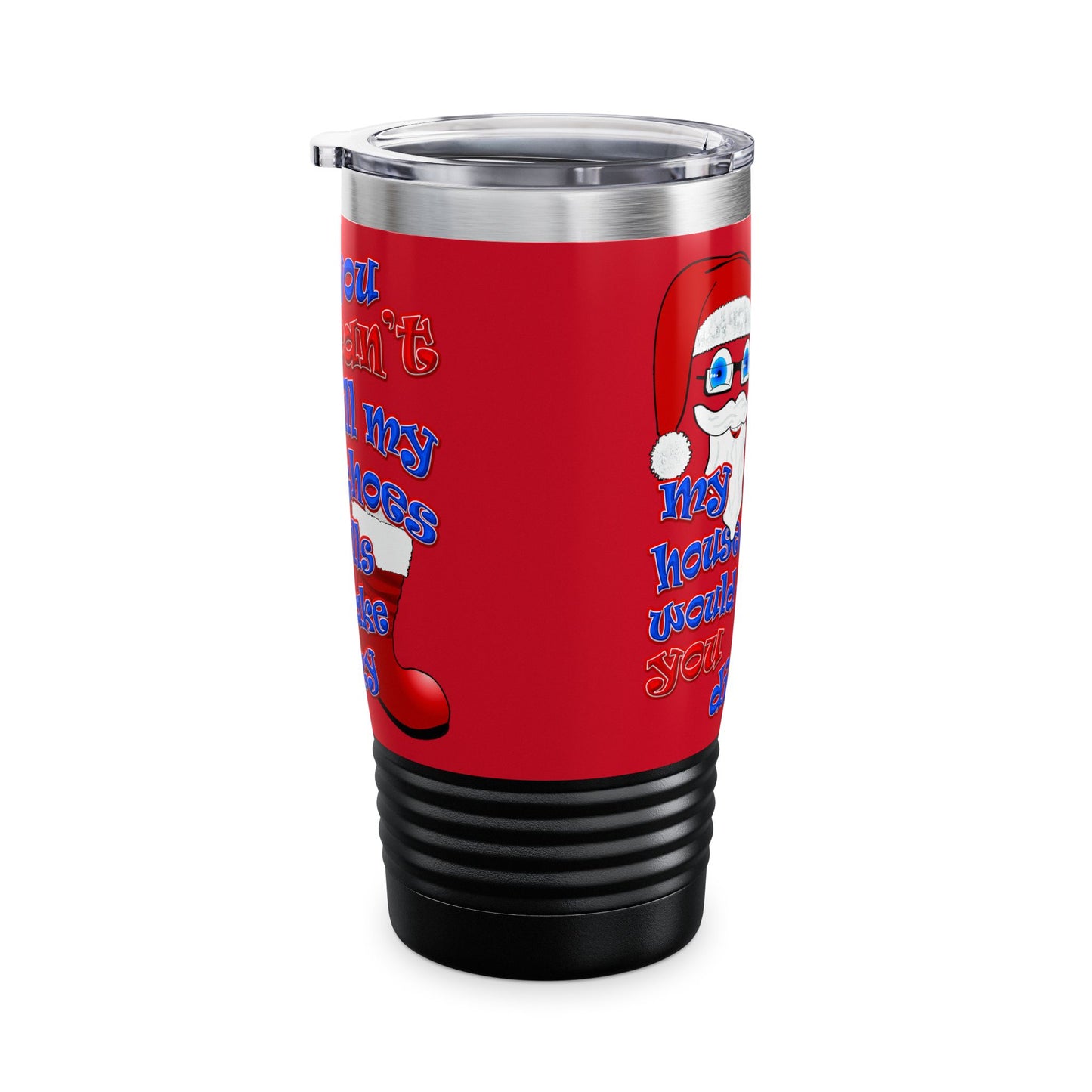 santa's shoes - Ringneck Tumbler, 20oz (dark red)
