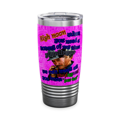 high noon - Ringneck Tumbler, 20oz (pink swirl)