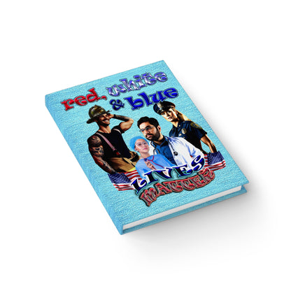 rw&b lives matter - journal-blank (faded blue)