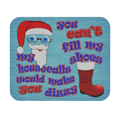 santa's shoes - Mouse Pad (Rectangle) - (faded blue)