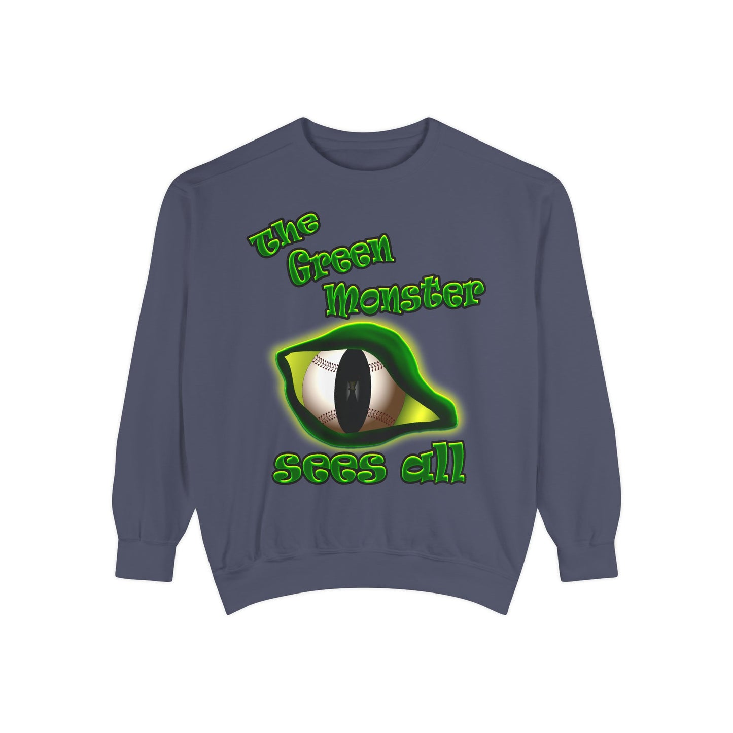 green monster - Unisex Garment-Dyed Sweatshirt