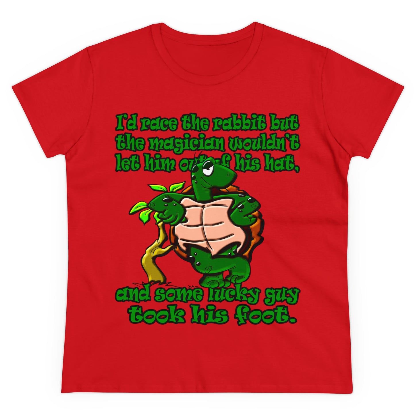 turtle race - Women's Midweight Cotton Tee