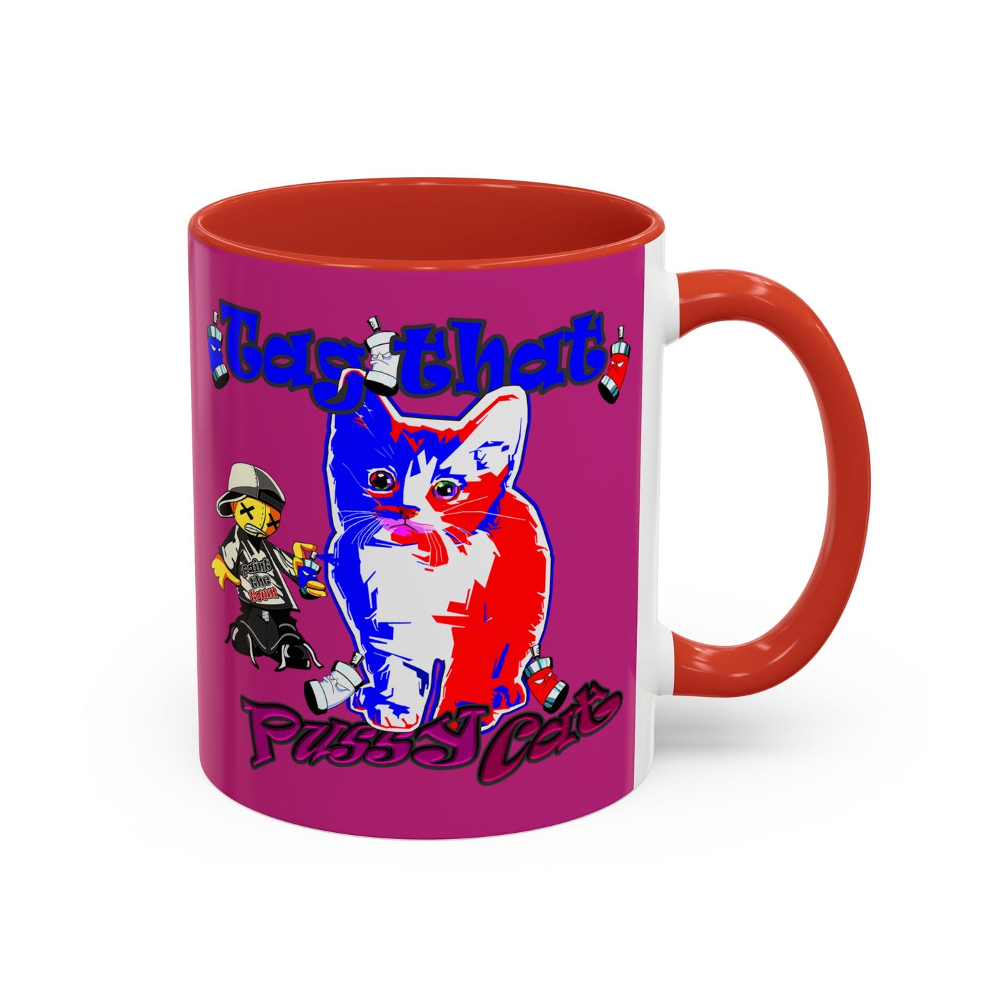 tag that - Accent Mug (pink)