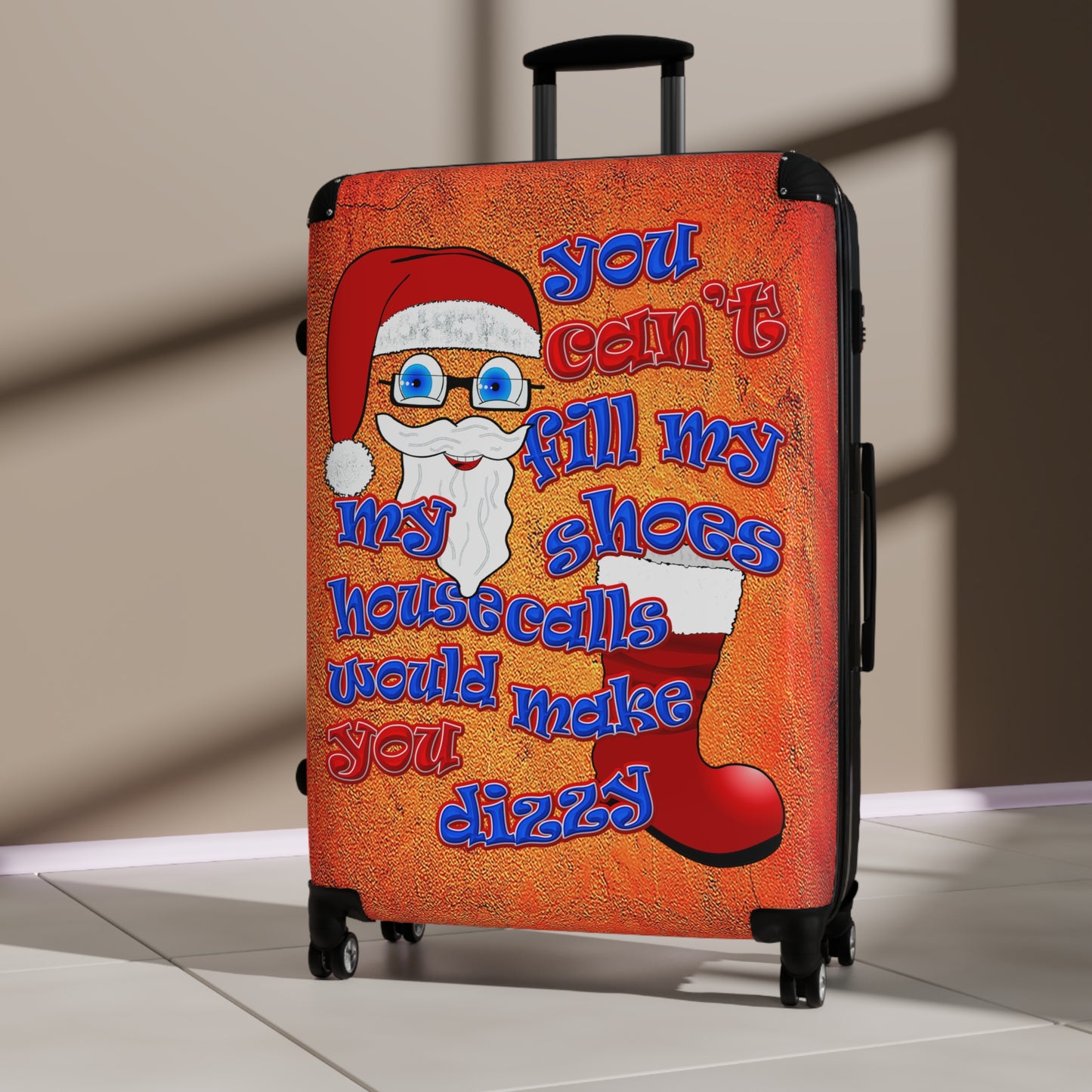 santa's shoes - Suitcase (burnt orange)