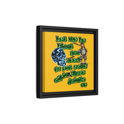 og - framed canvas art (yellow)