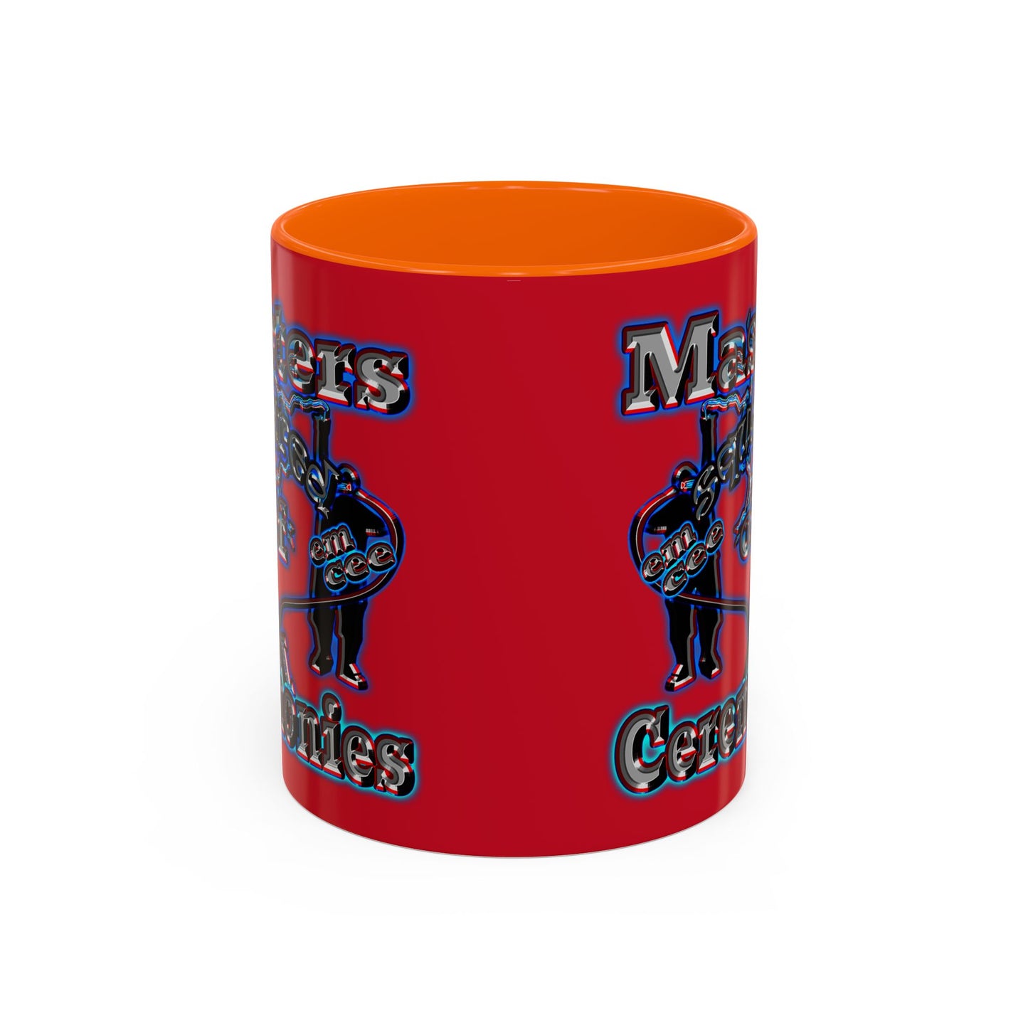 em cee squared - Accent Mug (dark red)