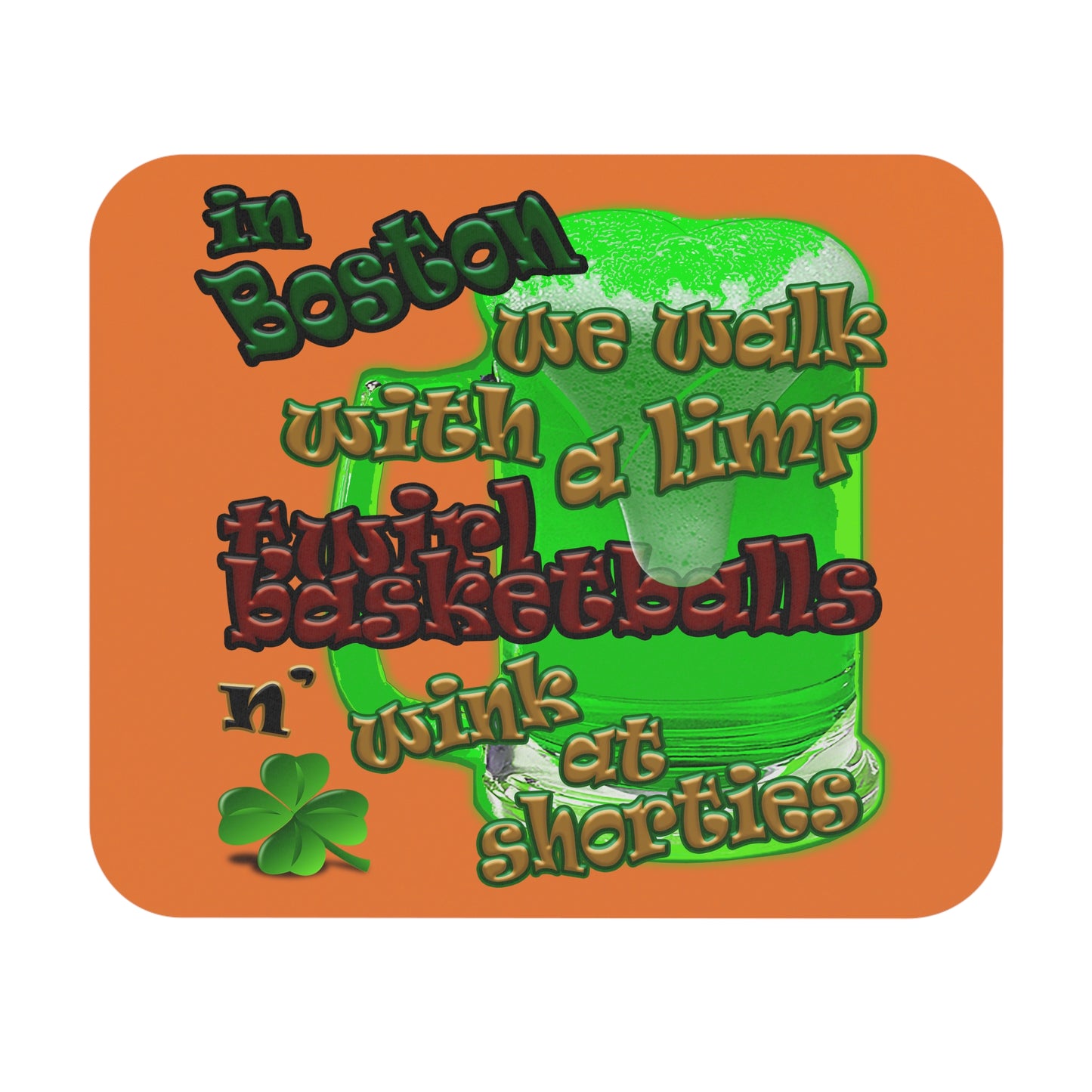 celtics logo - Mouse Pad (Rectangle) (crusta)