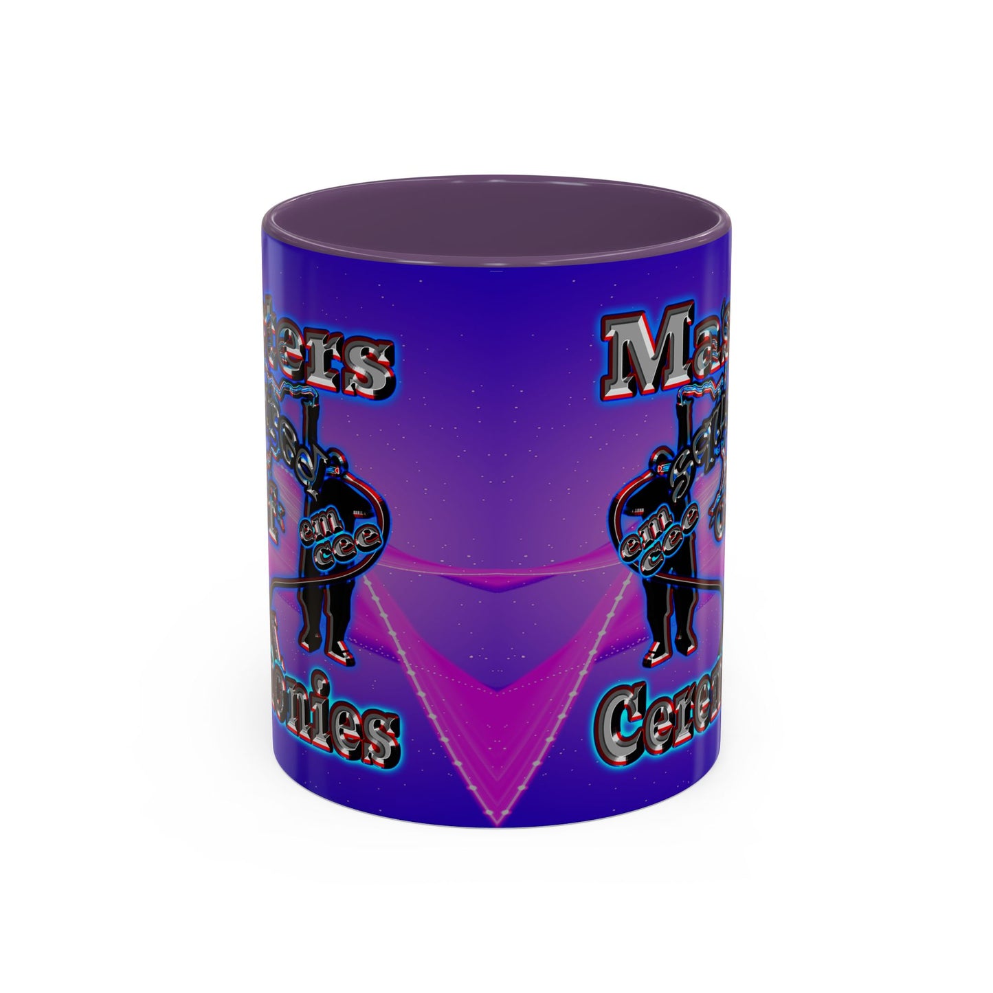 em cee squared - Accent Mug (purple-pink wave)