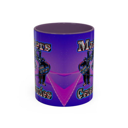em cee squared - Accent Mug (purple-pink wave)