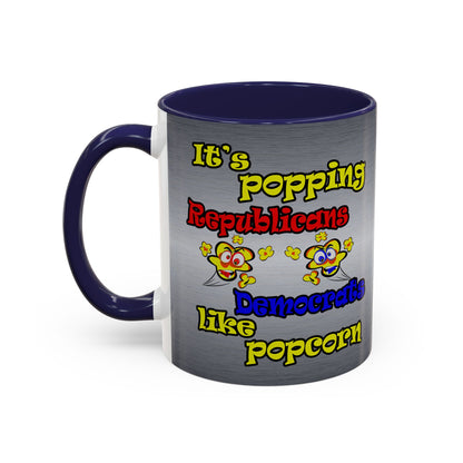 popping like popcorn - Accent Mug (brushed nickel)