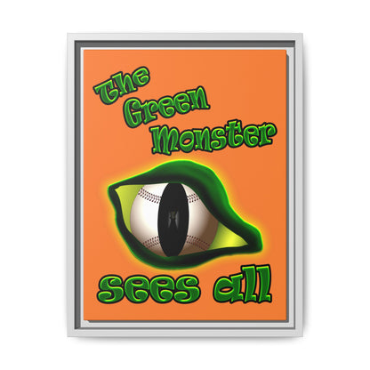 green monster - framed canvas art (crusta)
