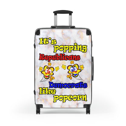 popping like popcorn - Suitcase (white marble)