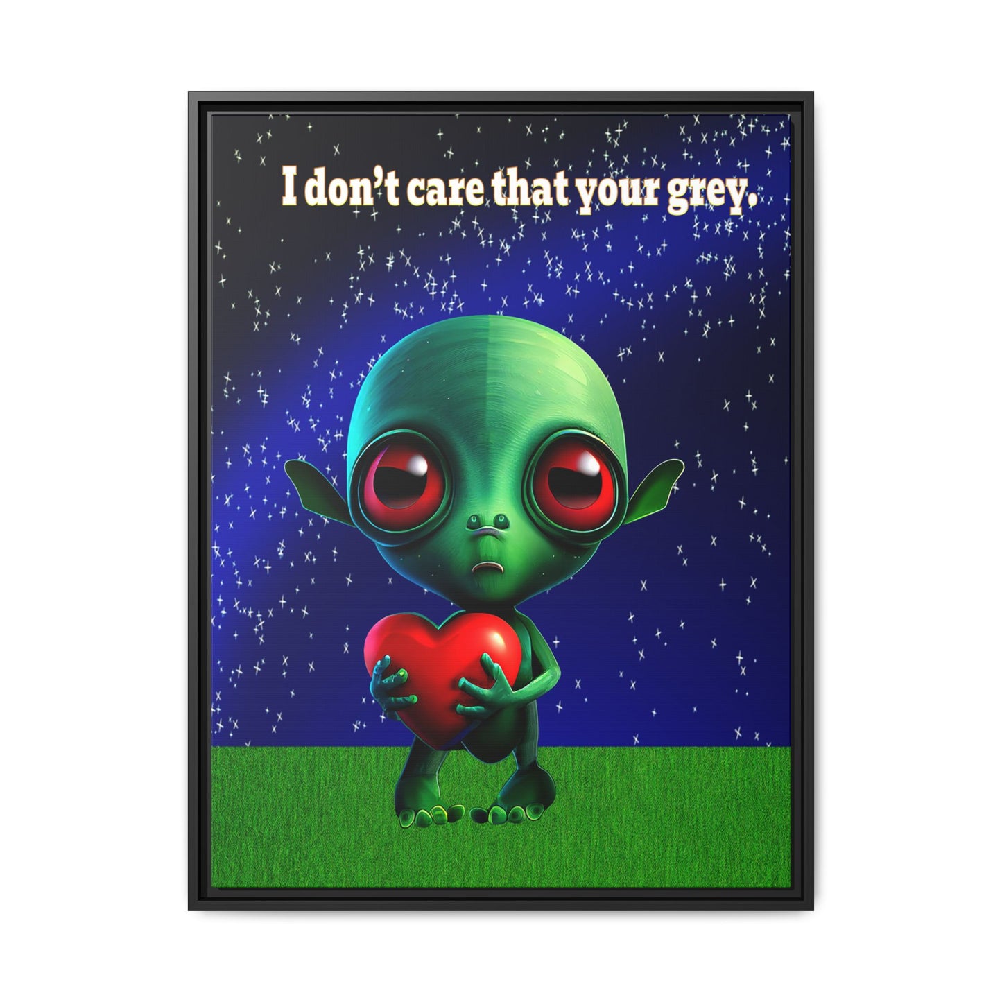 I don't care that your grey - framed canvas art ('snoops' background)
