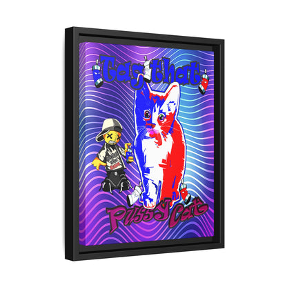 tag that - framed canvas art (purple wave)