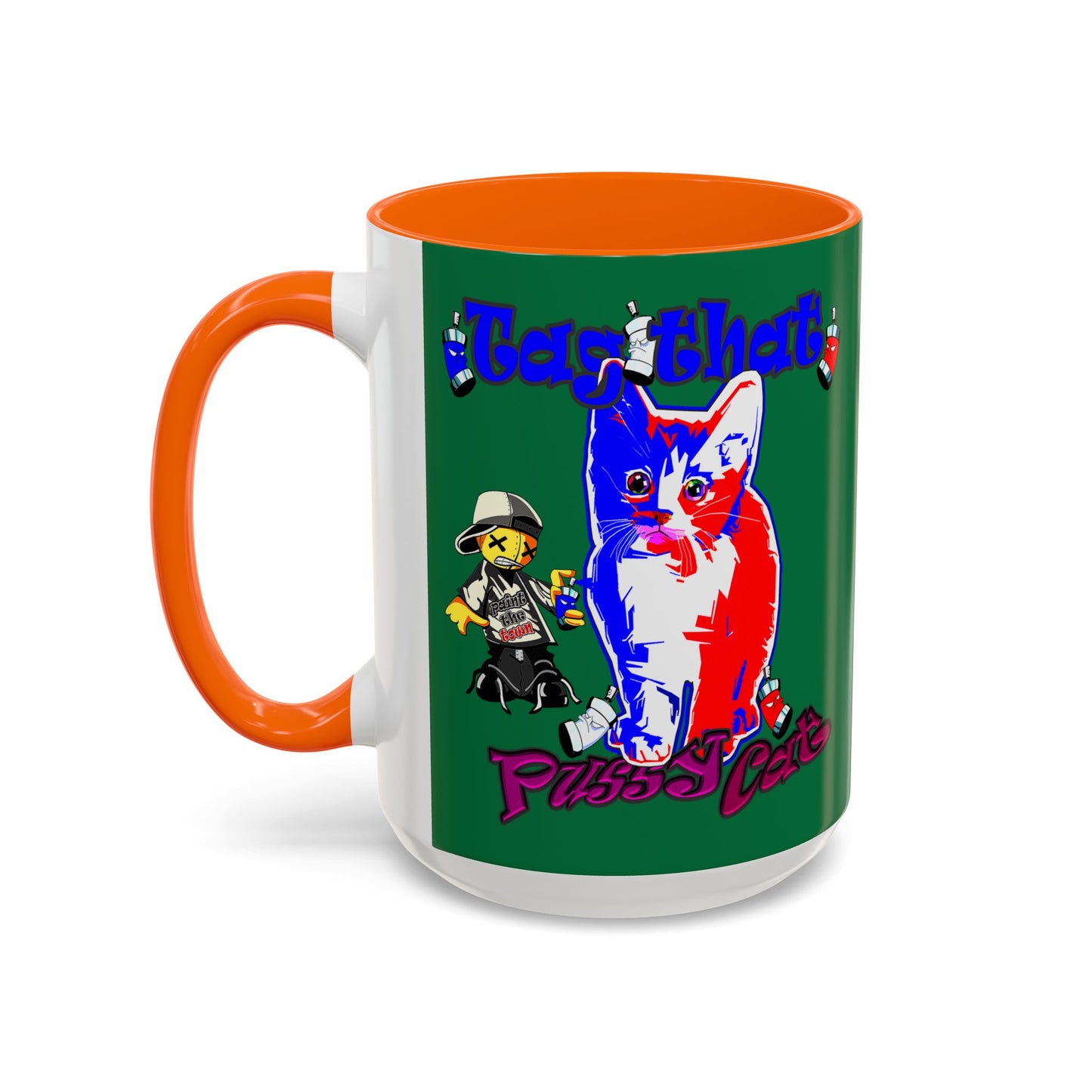 tag that - Accent Mug (dark green)