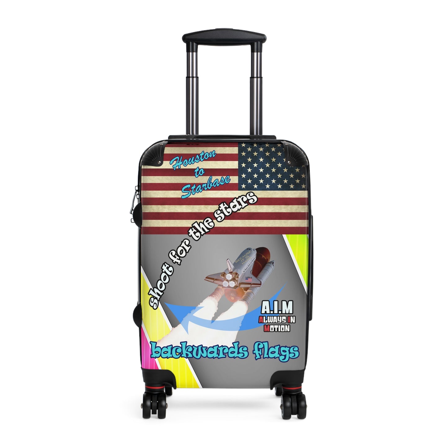 shoot for the stars - Suitcase (rainbow split)