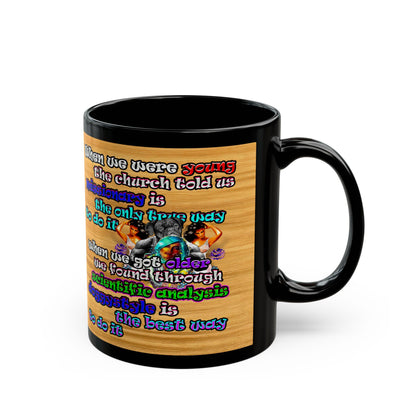 doggystyle - Black Mug (butterscotch wood finish)