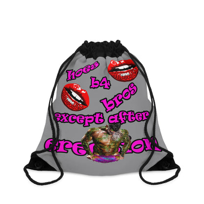 hoes b4 bros - Drawstring Bag (grey)
