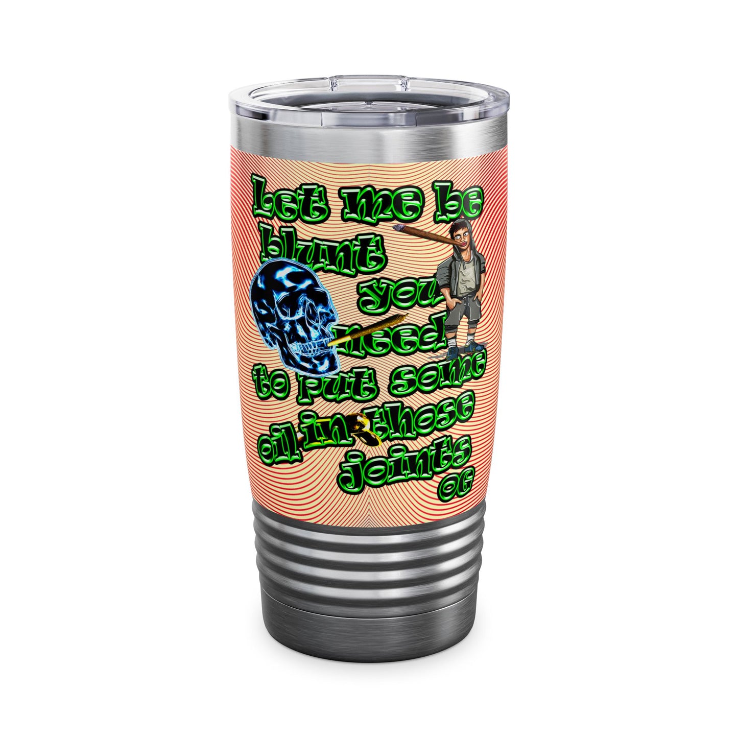 og - Ringneck Tumbler, 20oz (yellow-orange wave)