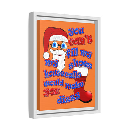 santa's shoes - framed canvas art (crusta)