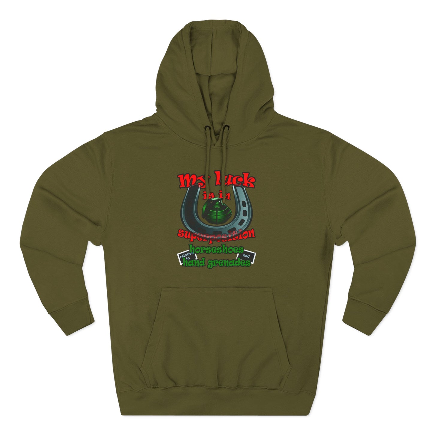my luck - Three-Panel Fleece Hoodie
