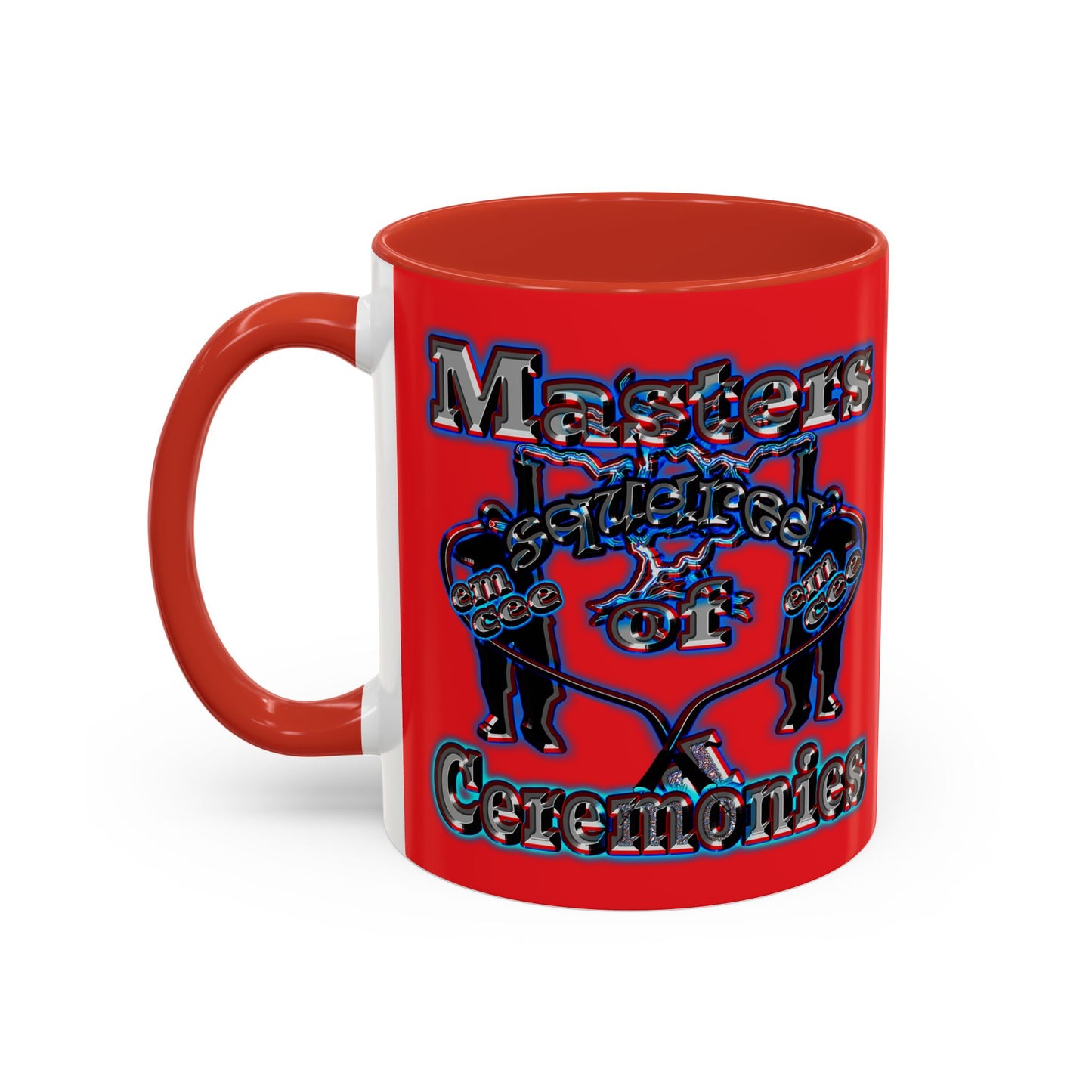 em cee squared - Accent Mug (red)