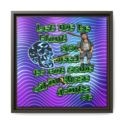 og - framed canvas art (purple wave)