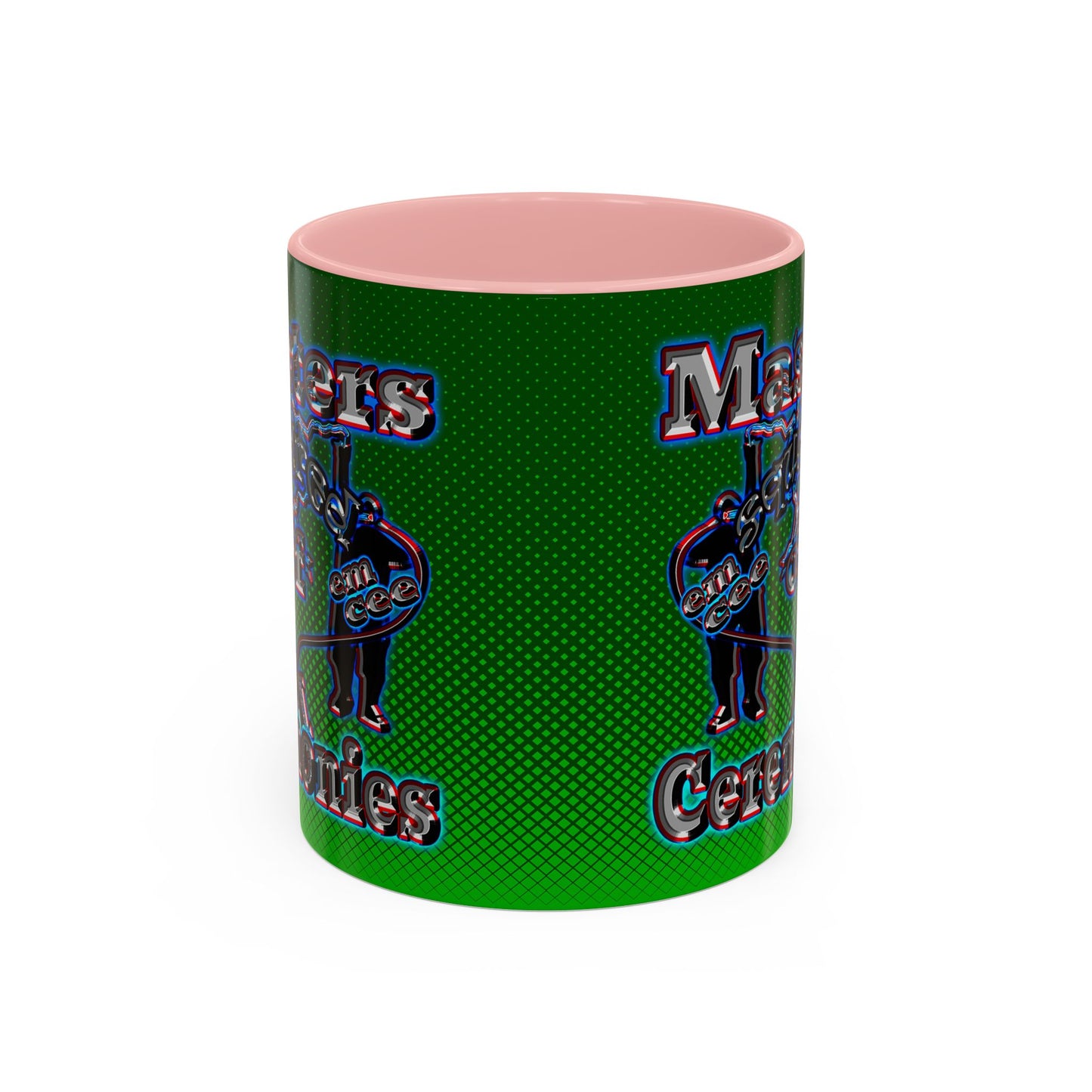 em cee squared - Accent Mug (logo green)