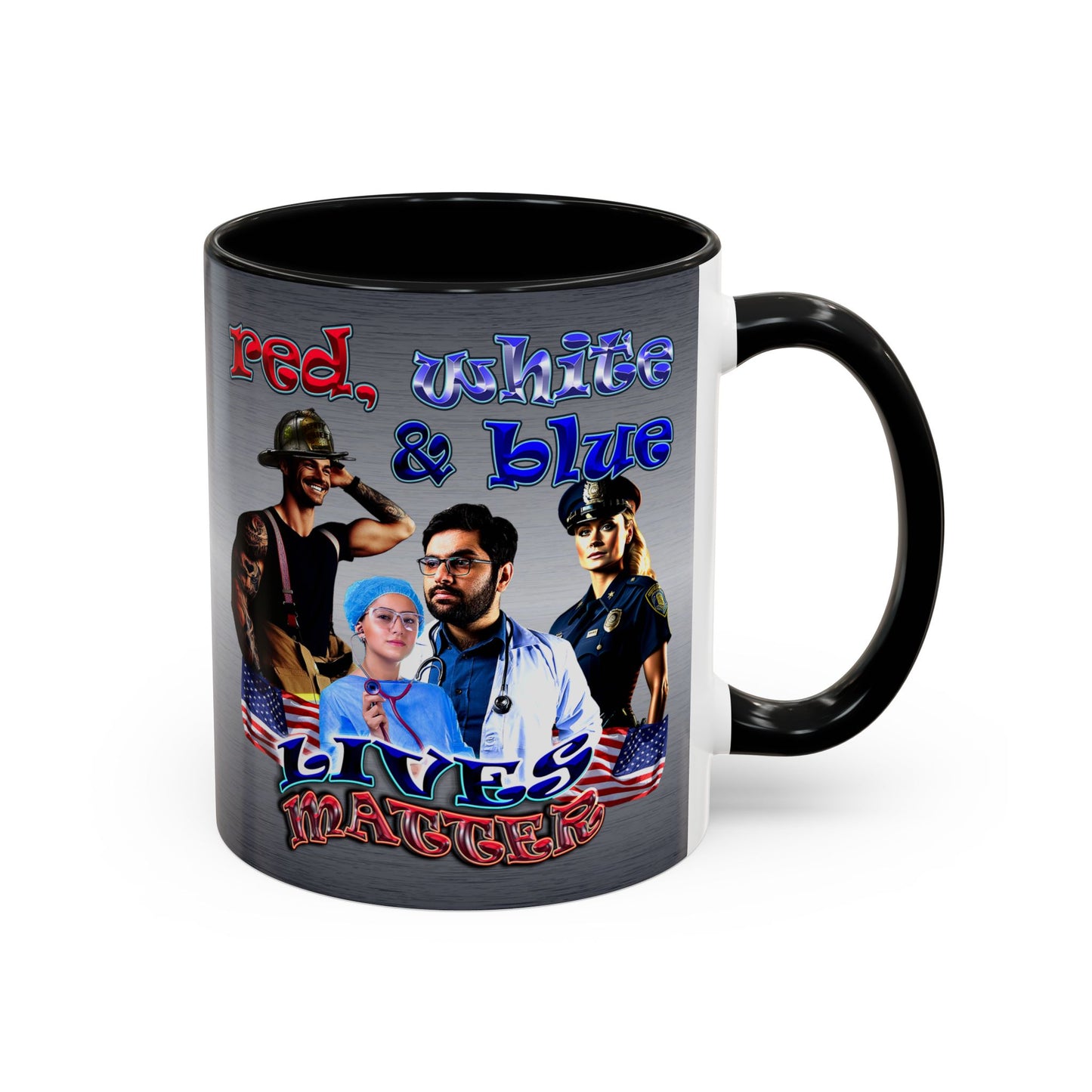 rw&b lives matter - Accent Mug (brushed nickel)