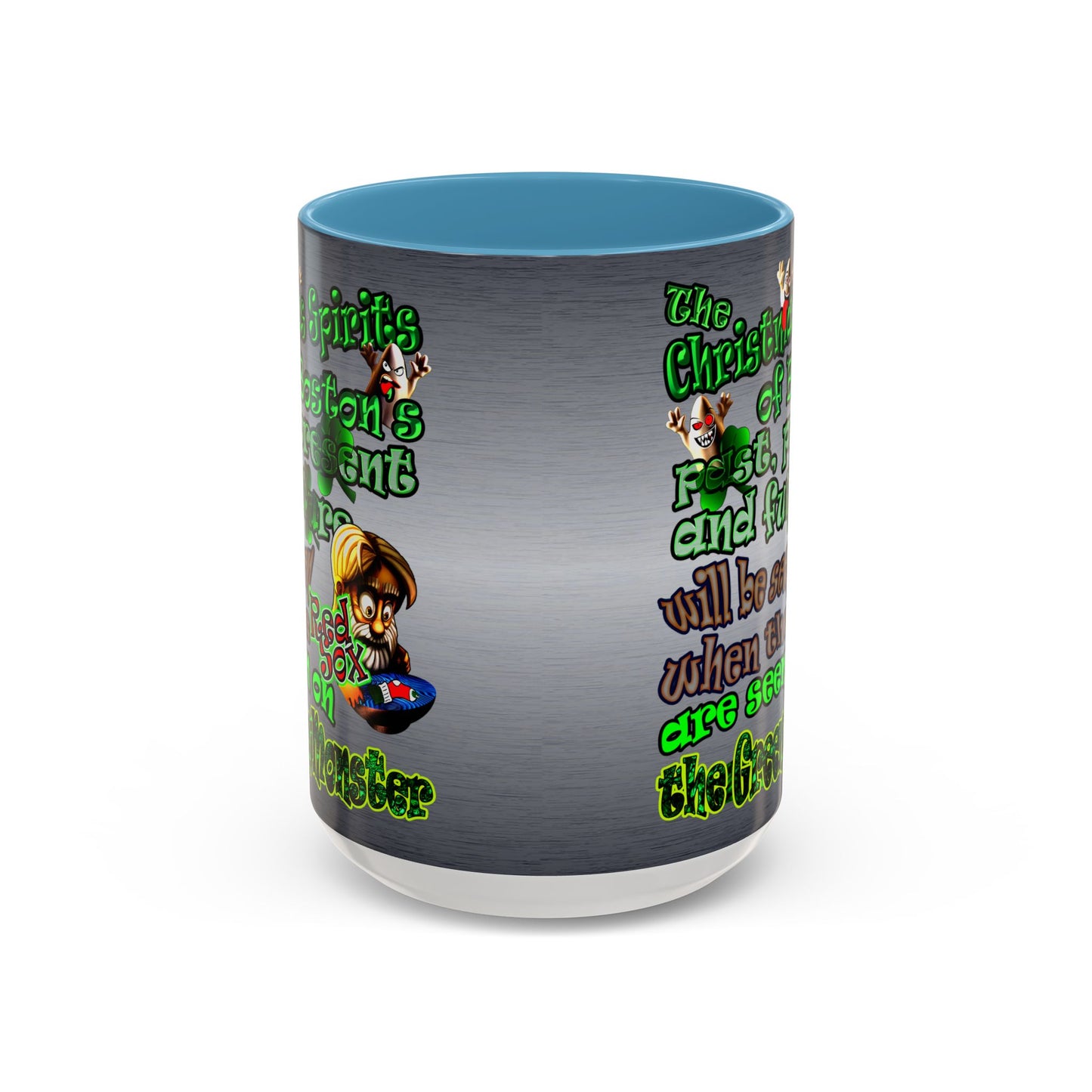 christmas spirits of boston - Accent Mug (brushed nickel)