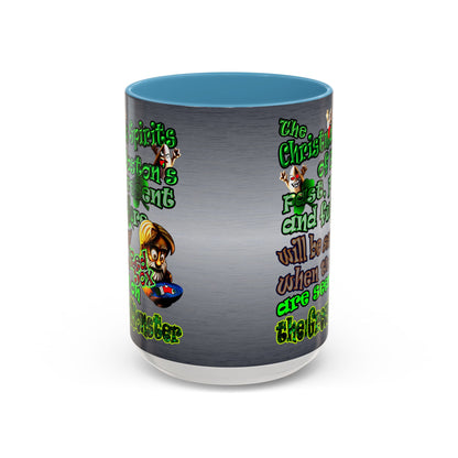 christmas spirits of boston - Accent Mug (brushed nickel)