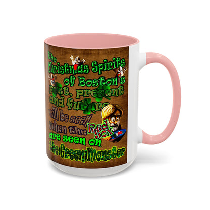christmas spirits of boston - Accent Mug (brown papyrus)