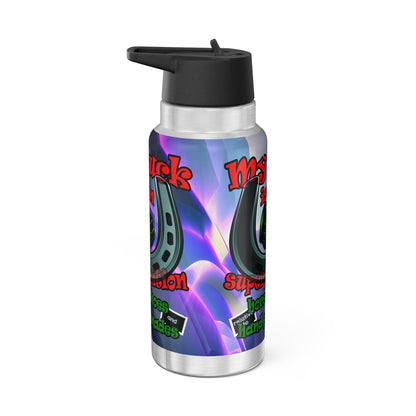 my luck - Gator Tumbler, 32oz  (grey-pink wave)
