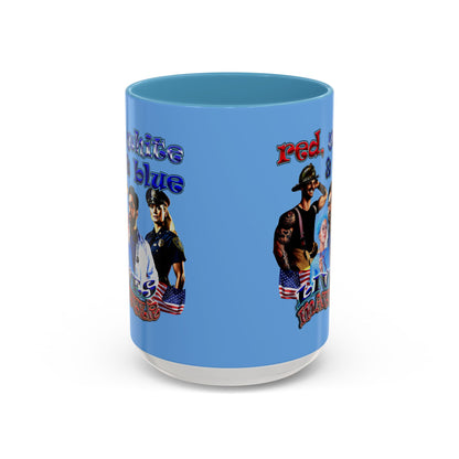 rw&b lives matter - Accent Mug (light blue)