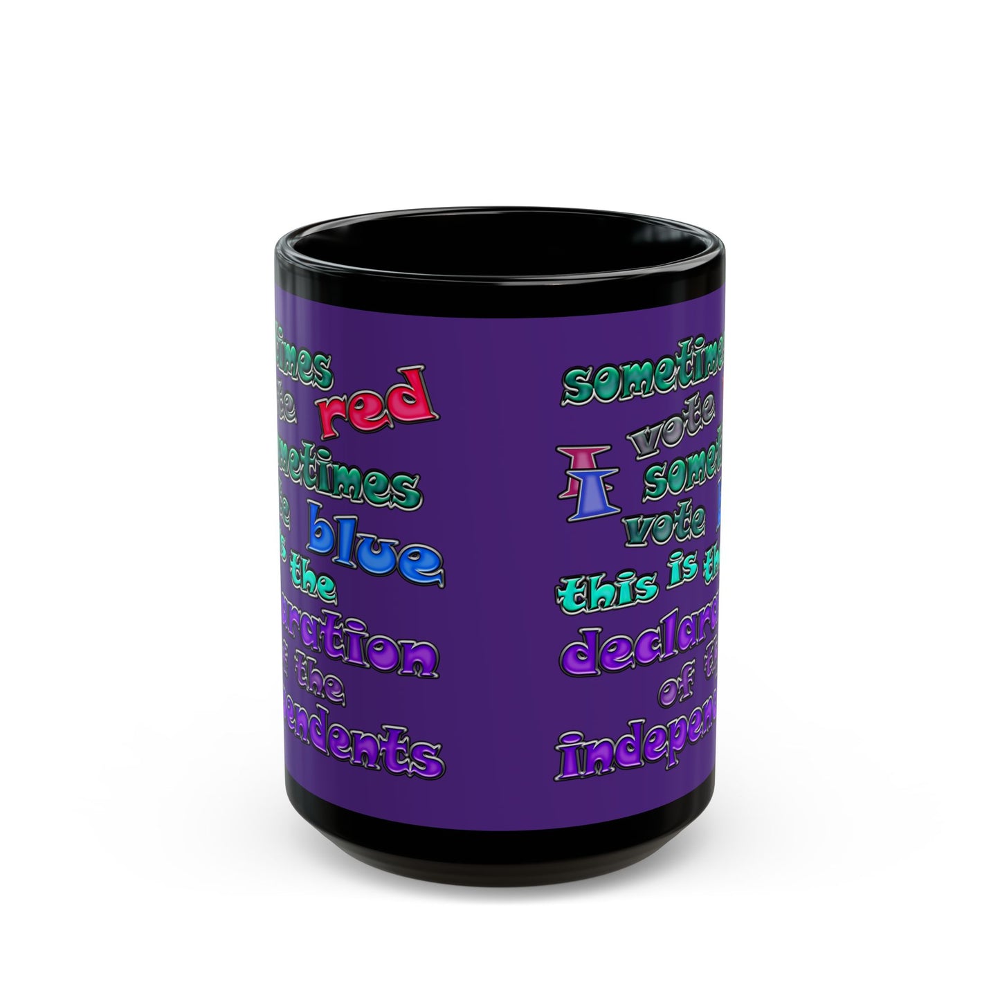 declaration of the independents - Black Mug (purple)