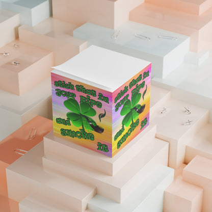 stick that in your pipe and smoke it - note cube (color blur)
