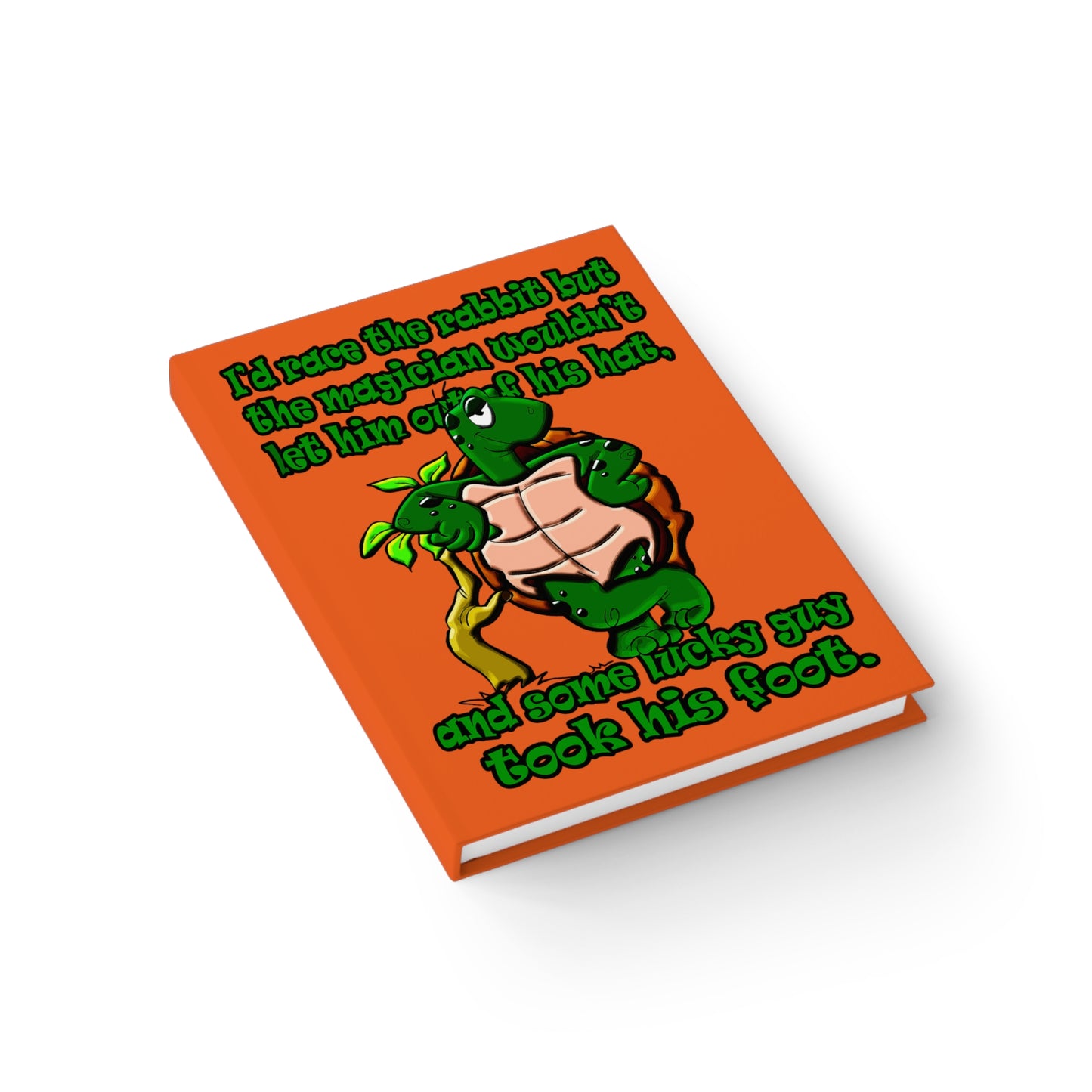 turtle race - journal-lined (orange)