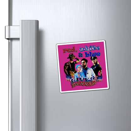 rw&b lives matter - Magnets - (pink)
