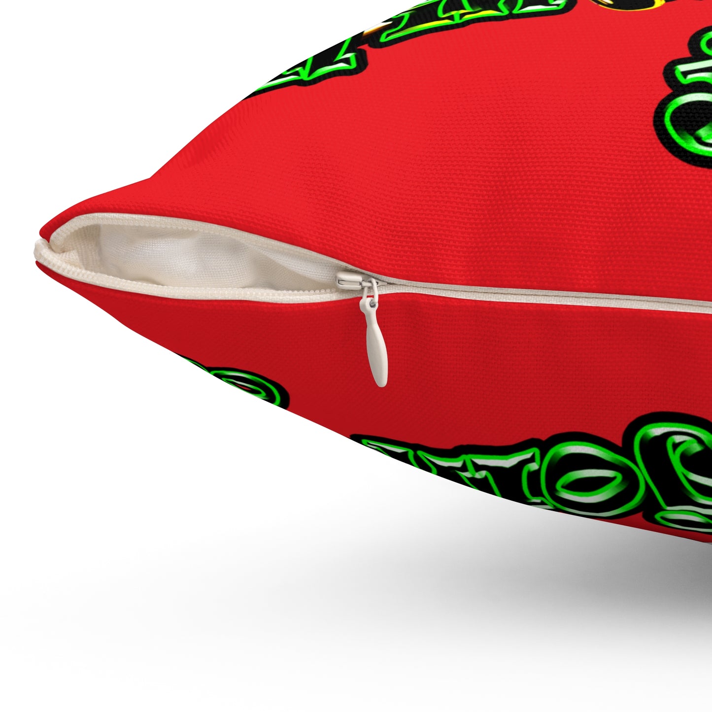 og - Spun Polyester Square Pillow - (red)