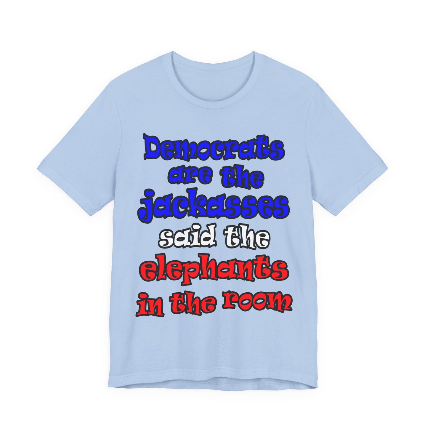 donkeys and elephants - Unisex Jersey Short Sleeve Tee
