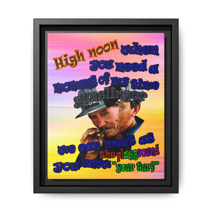 high noon - framed canvas art (color blur)