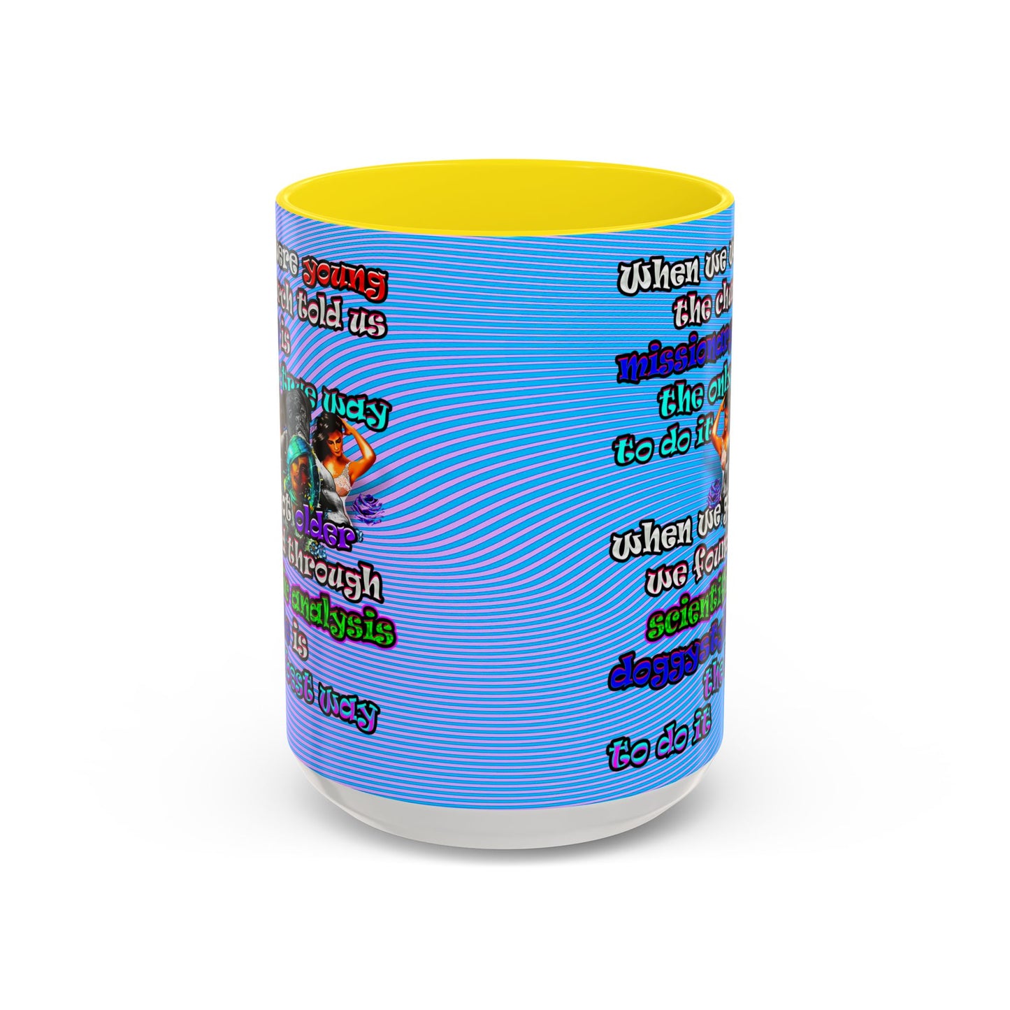 doggystyle - Accent Mug (light blue-purple wave)