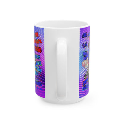 drop the beat - White Mug (purple wave)