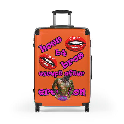 hoes b4 bros - Suitcase (orange)